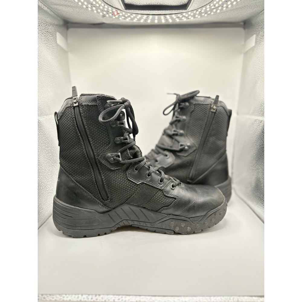 Danner Boots Mens 9 D Black Scorch Side Zip 8" Dry Tactical Leather Combat - Picture 6 of 9